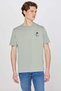 100% Cotton Regular Fit Regular Cut Crew Neck Logo Detailed T-Shirt
