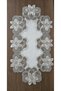 Luxury French Lace, Linen Gardenia, 3 Piece Tv Unit Cover, Living Room Set - 4