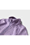 Girl's Knitted Fleece Coat, Lavender - 5
