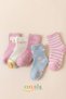 5 Pairs of Polka Dot Patterned Girls' Fleece Winter Socks - 2