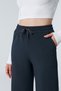 Eva Wide Leg Lace-Up High Waist Palazzo Sweatpants - 4