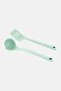 2 Pcs Silicone Ladle And Slotted Turner, Mint - 2