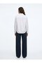 Regular Fit Basic Long Sleeve White Shirt - 2