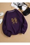 Women's Winter Bow Leopard Print Crew Neck Sweatshirt