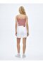 Lızzıe Regular Fit High Waist White Jean Shorts - 2