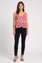 Women U-Neckline Sleeveless Floral Print Tank Top, Multicolor - 2