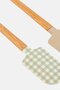 2 Pieces Oak Wood Spatula Set, Multicolor - 3