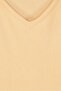 Women V Neck Solid Sweater, Peach - 5