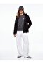 Regular Fit Letter Printed Crew Neck Gray Sweatshirt