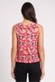 Women U-Neckline Sleeveless Floral Print Tank Top, Multicolor - 4
