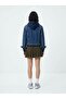 Slim Fit Pleated Mini Green Skirt - 2