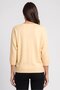 Women V Neck Solid Sweater, Peach - 4
