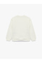 Fairy Printed Crew Neck Long Sleeve Embroidered Sweatshirt - 2