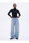 Slim Fit Ribbed Long Sleeve Black Sweatshirt