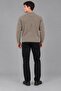 Zero Collar Striped Thick Knitted Sweater Dp 16649_10067 - 3