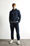 Regular Fit Hooded Soft Fleece Basic Sweatshirt with Kangaroo Pocket X8283Az26Au - 2