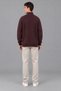 Half Zipper High Collar Knitted Sweater Dp 16653_10064 - 5