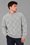 Oversize Plush Square Pattern Winter Sweater Dp 18381_10062