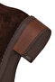 Women's Brown Suede Leather Chelsea Boots Wf210005Ds - 8