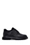 Men's Black Lace-Up Leather Casual Shoes Wm700010Dv