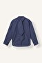 Oversize Tie Collar Striped Poplin Long Sleeve Shirt I7958Ax26Au