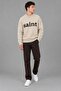 Half Oversize Printed Winter Sweater Dp16630_10070 - 5