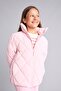 Water Repellent Quilted Diamond Patterned Half Turtleneck Coat Girls H8019A826Au - 3