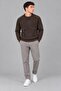 Zero Collar Striped Thick Knitted Sweater Dp 16649_10067 - 2