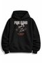 Unisex Pink Floyd at Pompeii Back Print Hooded Sweatshirt, Oversized Rock Band Themed Hoodie - 2