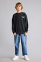 Oversize Crew Neck Rebel Printed Sweatshirt for Boys I3168A826Wn - 2