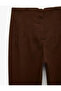 High Waist Short Straight Leg Cigarette Pants with Pockets - 6
