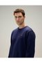 Cotton Navy Blue Men's Sweatshirt 5Wm3579 - 2