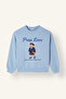 Relaxed Fit Crew Neck Teddy Bear Printed Sweatshirt for Girls I5915A826Au - 6