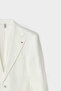Ds Damat Slim Fit White Plain Fabric Jacket - 6