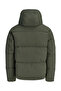 Men's Adjustable Lace-Up Hooded Puffer Jacket - Galaxy - 4
