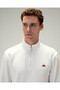 Half Zipper White Men's Sweatshirt 5Wm3580 - 2