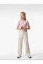Elastic Waist Cotton Wide Leg Sweatpants - 3