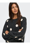 Onlrıca Ls Detaıl O-Neck Gray Women's Sweater 15375856 - 7