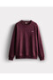 Cotton Burgundy Men's Sweatshirt 6Wm3003 - 6