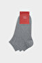 Ds Damat Gray 3-Piece Cotton Sports Booties Socks Set - 3