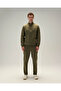 Half Zipper Khaki Men's Sweatshirt 6Wm1025 - 4