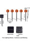 Pumpkin Garden Lights, 5 in 1 Solar LED Outdoor Waterproof Stakes Lights for Halloween Pathway Yard Garden Decorations (Pumpkin) - 2