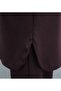 Oval Cut Slit-Cut Double Set with Grass Detail - Plum - 6