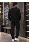 Men's Sweatshirt Plain Patternless Crew Neck Cotton Basic Knitted Top - 2