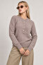 Wool Blend Buttoned Knitwear Sweater Lki̇0057 Vi̇zon - 4