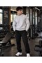 Men's Sweatshirt Patternless Crew Neck Cotton Sports Knitted Top