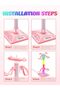 حامل سماعات رأس RGB مع منفذين USB ومنفذ Type-C، حامل وحدة تحكم الألعاب مع 10 أوضاع إضاءة - 4