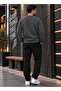 Men's Sweatshirt Plain Patternless Crew Neck Cotton Basic Knitted Top - 2