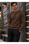 Men's Sweatshirt Plain Patternless Crew Neck Cotton Basic Knitted Top