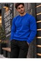 Men's Sweatshirt Plain Patternless Crew Neck Cotton Basic Knitted Top
